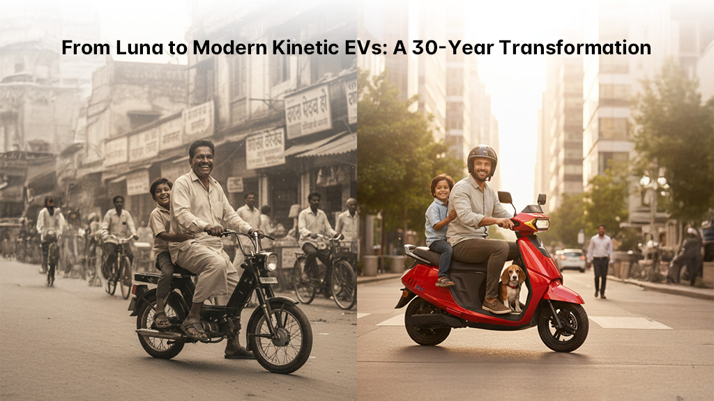 Kinetic DX and DX Plus electric scooters inspired by Luna legacy