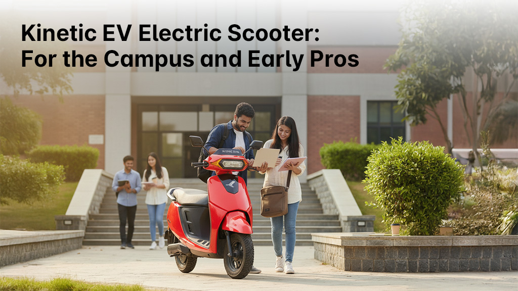 Kinetic EV electric scooter ideal for students and young professionals